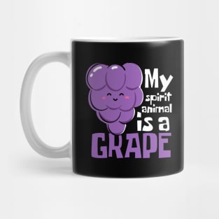 My Spirit Animal Is A Grape Funny Mug